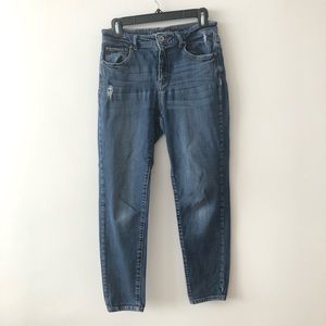 Medium wash jeggings